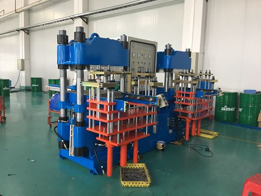 Máquina de vulcanização hidráulica automática e eficiente para fabricação de rolhas de borracha