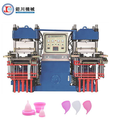 Máquina de moldagem por compressão a vácuo para fabricação de taças menstruais de silicone