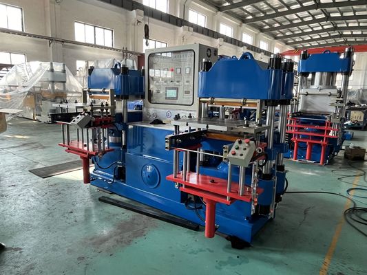 Máquina de vulcanização hidráulica automática e eficiente para fabricação de rolhas de borracha