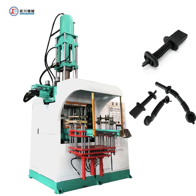 Injetor de borracha de silicone eficiente com sistema de controlo PLC para 50-3000g de peso de injecção