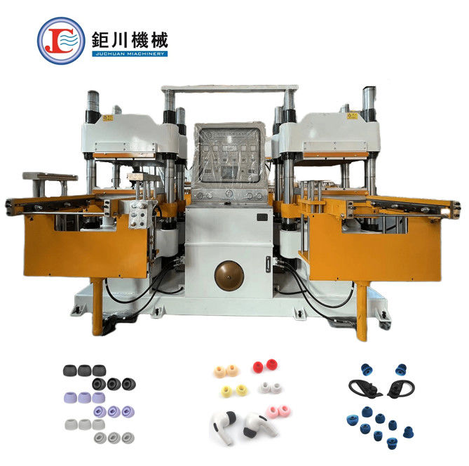 China Preço da fábrica Máquina de prensagem a quente de vulcanização hidráulica de poupança de energia para tampão de ouvido de silicone